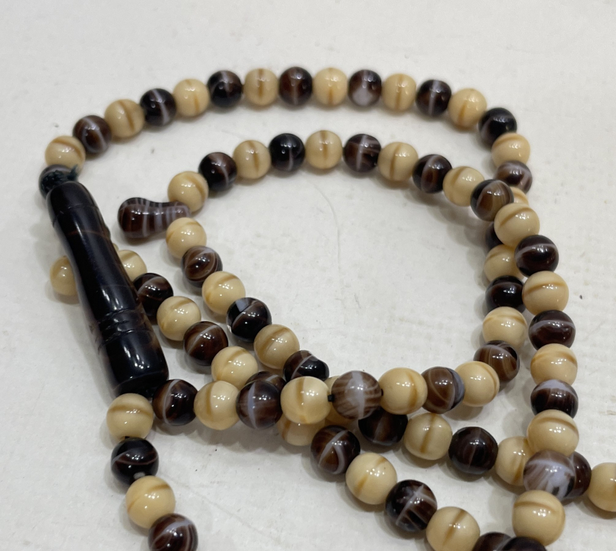 OSMANLI DÖNEMİ ÇOK NADİR RENK CÜMBÜŞÜ BEYKOZ NAMAZ TESPİHİ