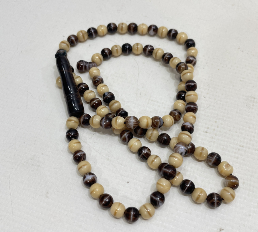 OSMANLI DÖNEMİ ÇOK NADİR RENK CÜMBÜŞÜ BEYKOZ NAMAZ TESPİHİ