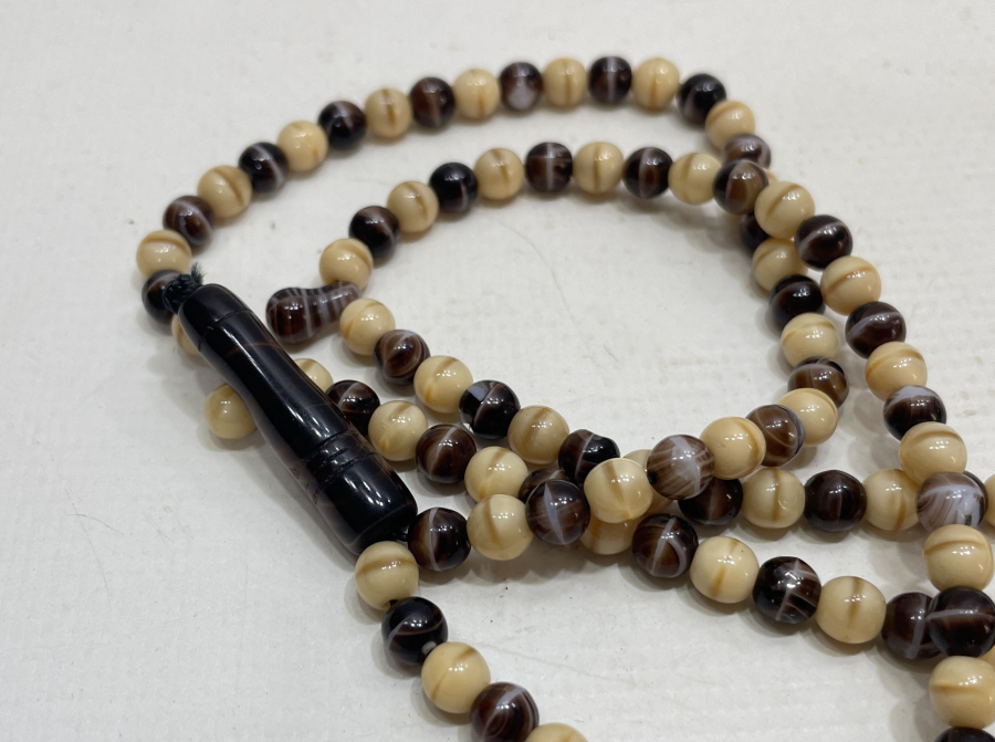 OSMANLI DÖNEMİ ÇOK NADİR RENK CÜMBÜŞÜ BEYKOZ NAMAZ TESPİHİ