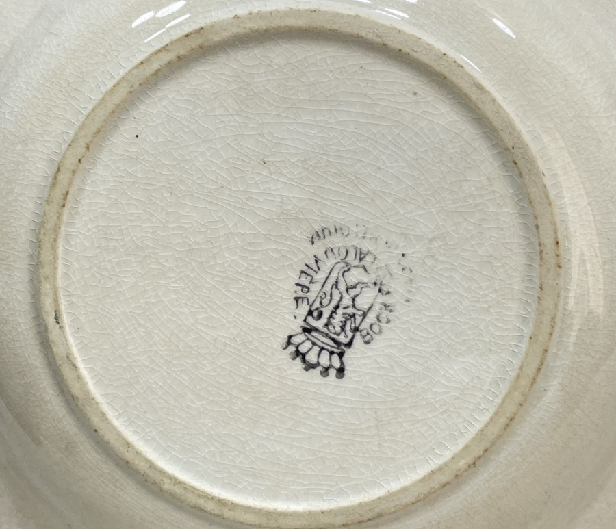 OSMANLI DÖNEMİ EL BOYAMA PORSELEN TABAK