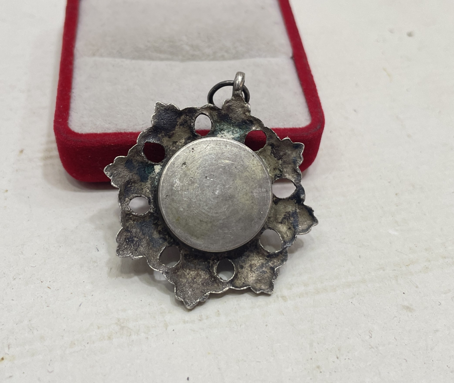 OSMANLI DÖNEMİ LE ROY SAATLER İÇİN YAPILMIŞ GÜMÜŞ KÖSTEK PEDANTI