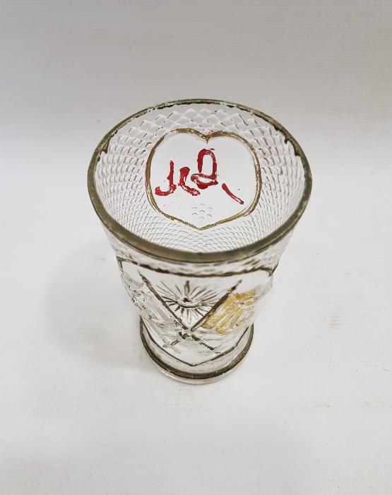 OSMANLI DÖNEMİ MEŞRUTİYET ARMALI VE OSMANLICA YAZILI NADİR BARDAK