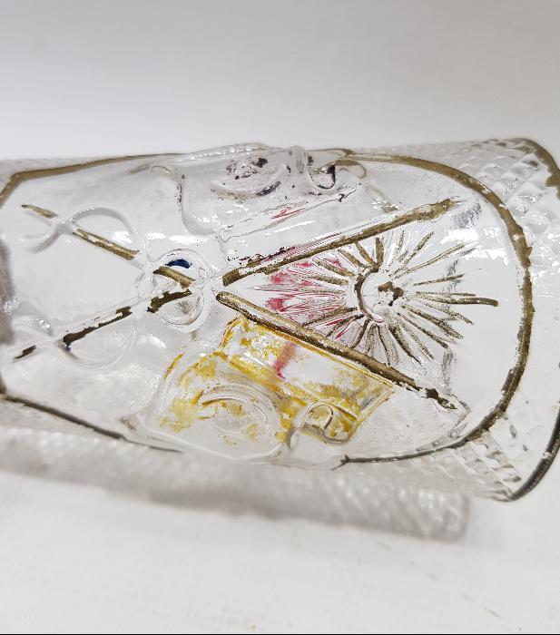 OSMANLI DÖNEMİ MEŞRUTİYET ARMALI VE OSMANLICA YAZILI NADİR BARDAK