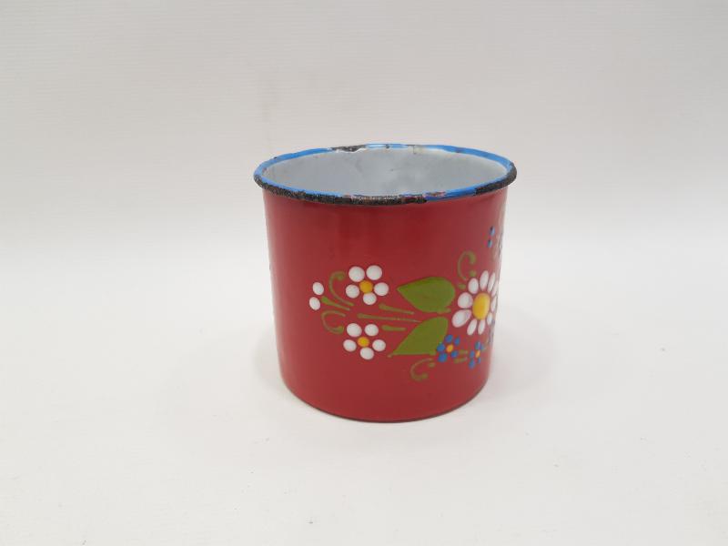 OSMANLI DÖNEMİ MİNELİ EMAYE BARDAK