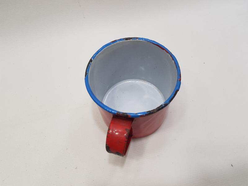 OSMANLI DÖNEMİ MİNELİ EMAYE BARDAK