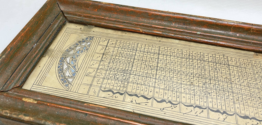 OSMANLI DÖNEMİ TEZHİPLİ EL YAZMA RUZNAME- İMSAKİYE