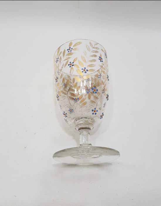 OSMANLI DÖNEMİ ÜZERİ ALTIN SIVAMA İŞÇİLİKLİ KRİSTAL KADEH