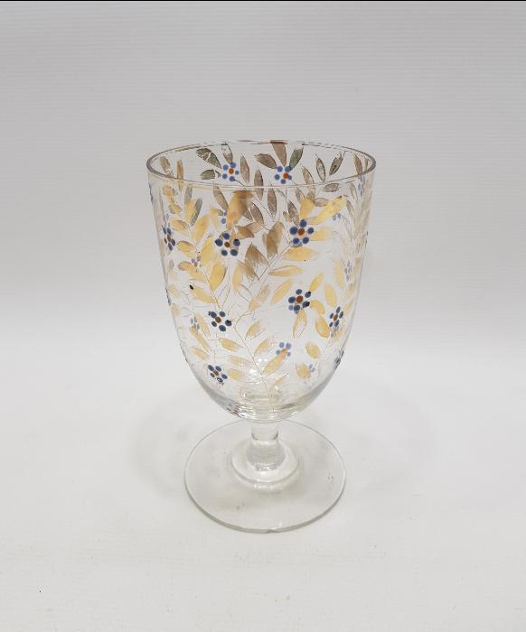 OSMANLI DÖNEMİ ÜZERİ ALTIN SIVAMA İŞÇİLİKLİ KRİSTAL KADEH