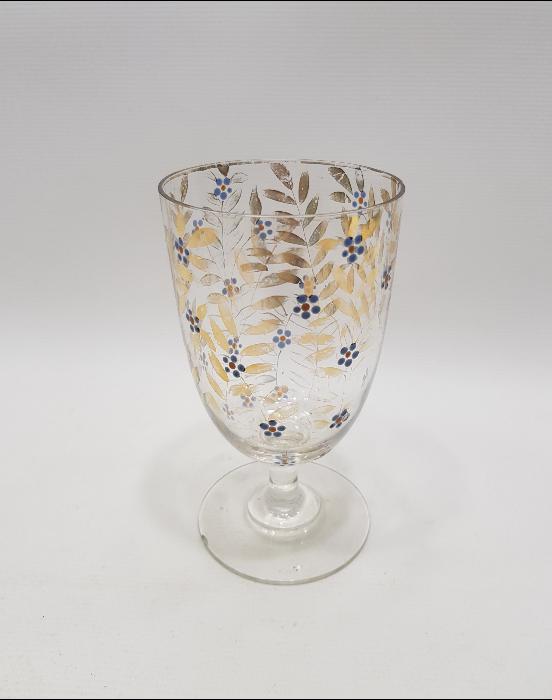 OSMANLI DÖNEMİ ÜZERİ ALTIN SIVAMA İŞÇİLİKLİ KRİSTAL KADEH