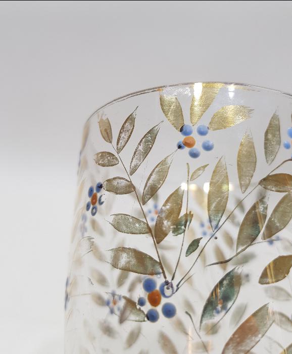 OSMANLI DÖNEMİ ÜZERİ ALTIN SIVAMA İŞÇİLİKLİ KRİSTAL KADEH