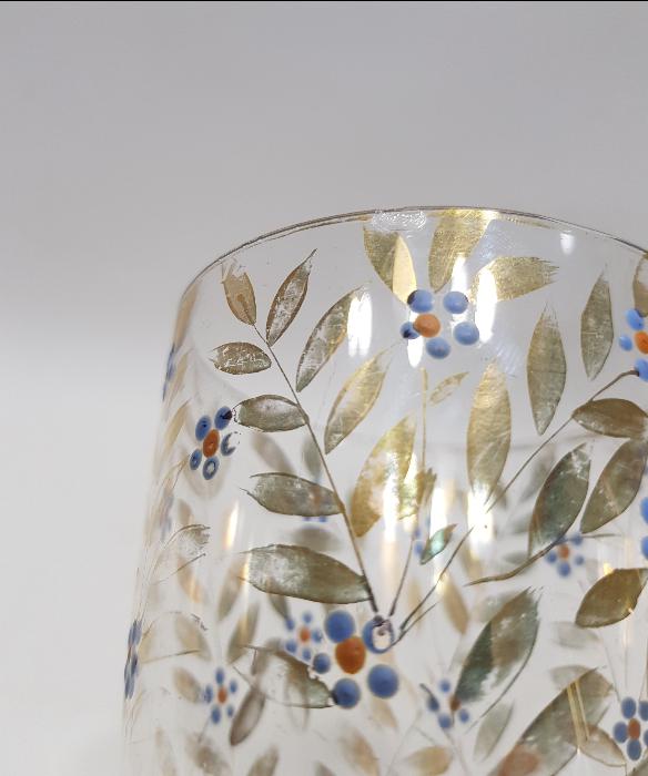 OSMANLI DÖNEMİ ÜZERİ ALTIN SIVAMA İŞÇİLİKLİ KRİSTAL KADEH