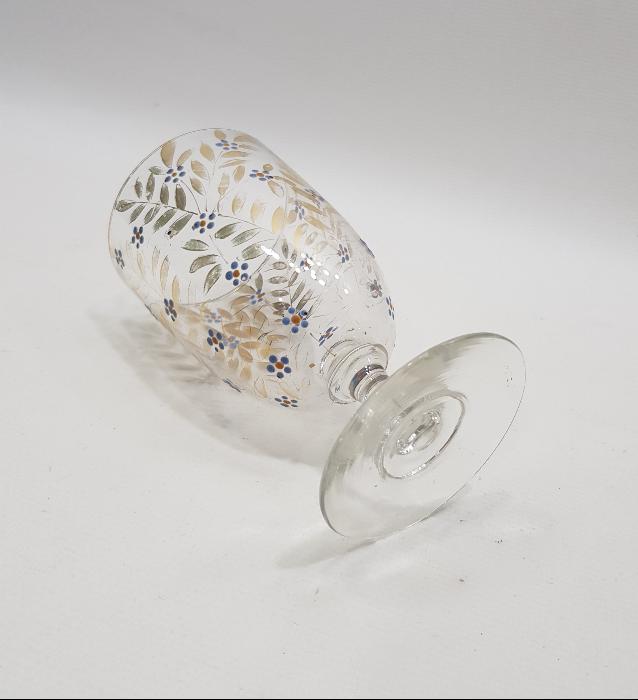 OSMANLI DÖNEMİ ÜZERİ ALTIN SIVAMA İŞÇİLİKLİ KRİSTAL KADEH