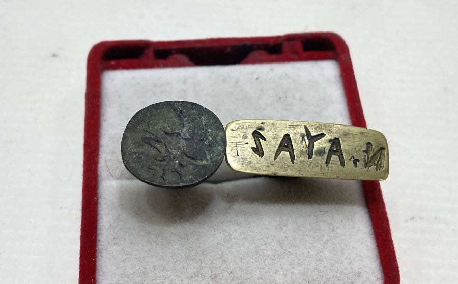 OSMANLI VE CUMHURİYET DÖNEMİ 2 ADET EL KAZIMA MÜHÜR