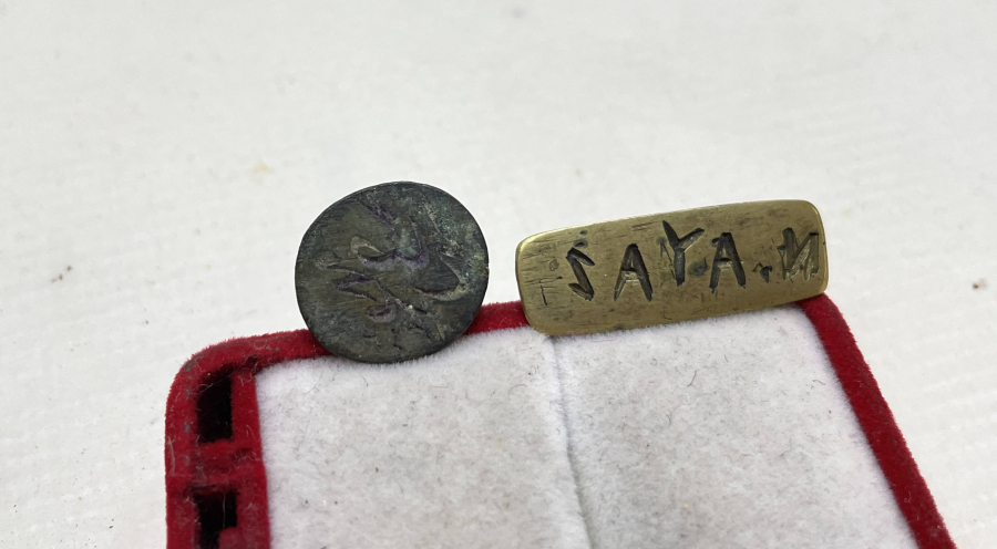 OSMANLI VE CUMHURİYET DÖNEMİ 2 ADET EL KAZIMA MÜHÜR