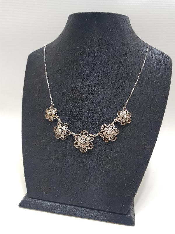 ANTİKA TELKARİ GÜMÜŞ GERDANLIK