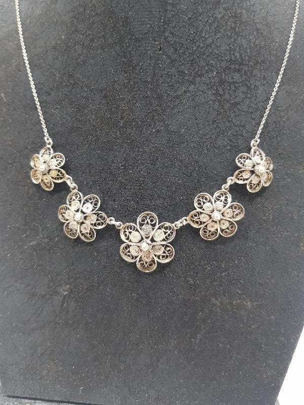 ANTİKA TELKARİ GÜMÜŞ GERDANLIK