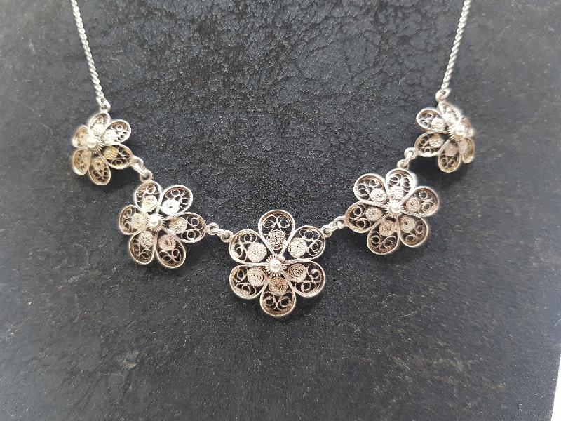 ANTİKA TELKARİ GÜMÜŞ GERDANLIK