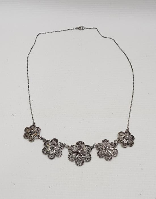 ANTİKA TELKARİ GÜMÜŞ GERDANLIK