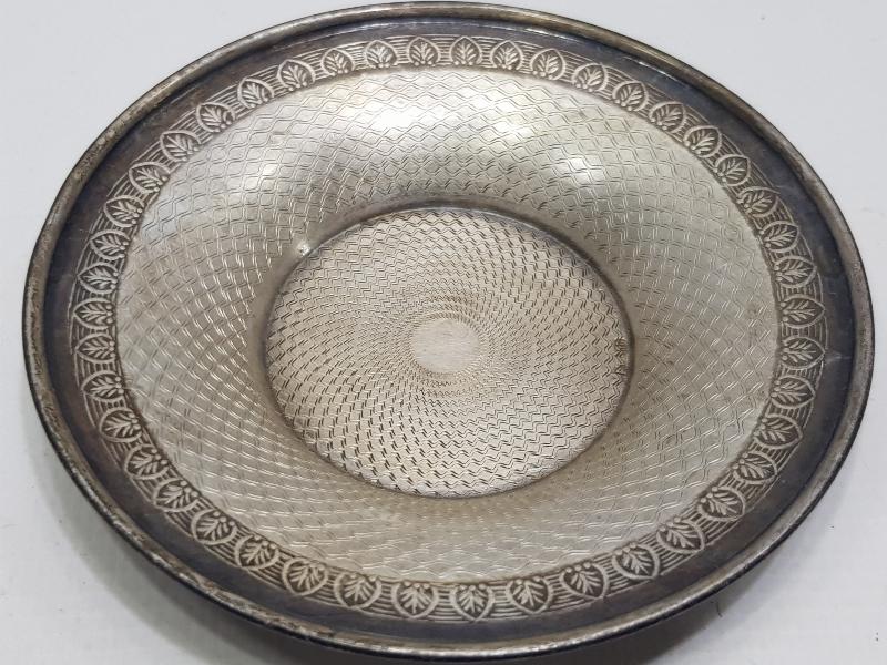 AZNAVUR İŞÇİLİKLİ ANTİKA GÜMÜŞ ÇAY TABAĞI