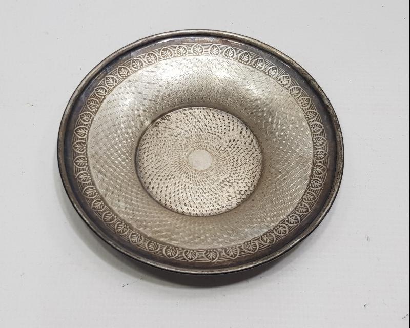 AZNAVUR İŞÇİLİKLİ ANTİKA GÜMÜŞ ÇAY TABAĞI