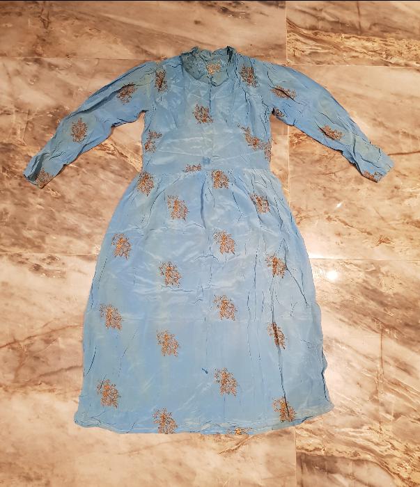 OSMANLI DÖNEMİ ALTIN SIRMA İŞLEMELİ NİŞANLIK ELBİSE