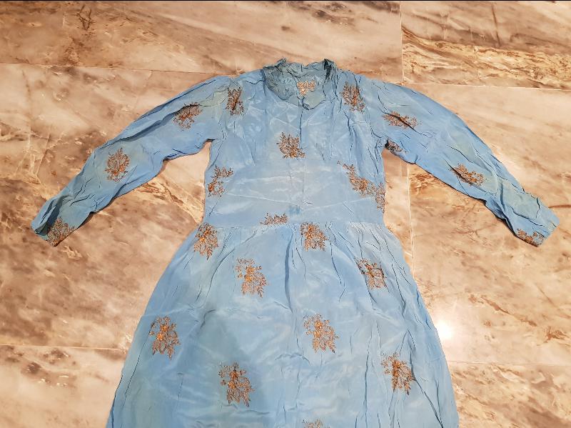 OSMANLI DÖNEMİ ALTIN SIRMA İŞLEMELİ NİŞANLIK ELBİSE