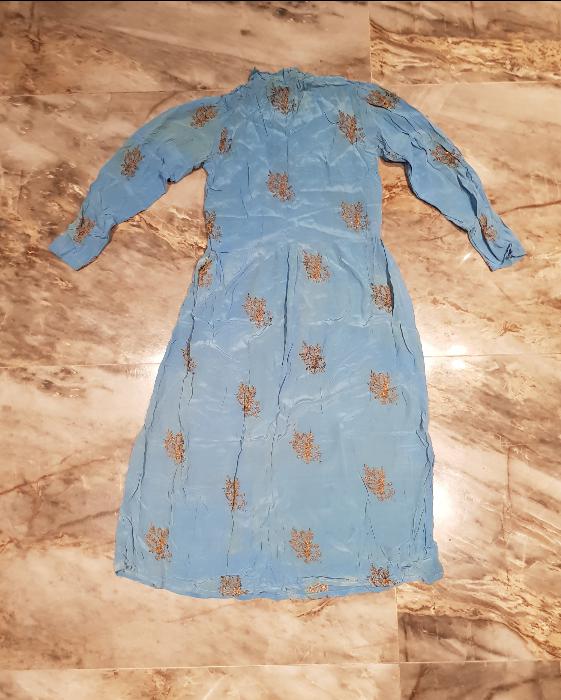 OSMANLI DÖNEMİ ALTIN SIRMA İŞLEMELİ NİŞANLIK ELBİSE