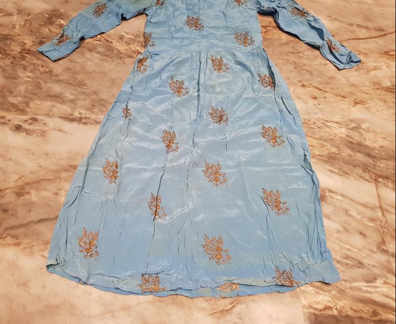 OSMANLI DÖNEMİ ALTIN SIRMA İŞLEMELİ NİŞANLIK ELBİSE