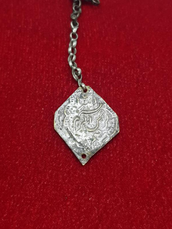 OSMANLI DÖNEMİ BESMELE YAZILI GÜMÜŞ KOLYE UCU