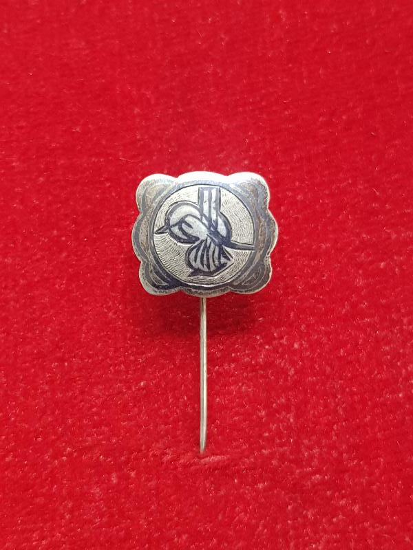 OSMANLI DÖNEMİ SAVATLI TUĞRA İŞÇİLİKLİ ROZET