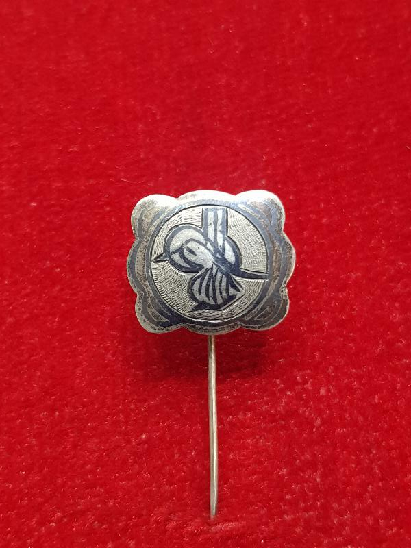 OSMANLI DÖNEMİ SAVATLI TUĞRA İŞÇİLİKLİ ROZET