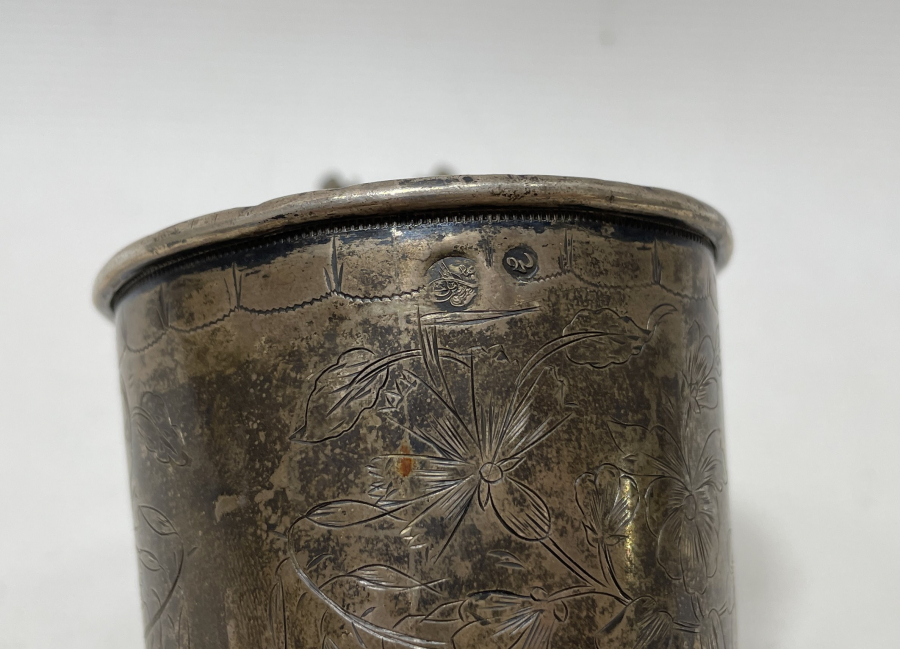 OSMANLI DÖNEMİ TUĞRALI GÜMÜŞ SU BARDAĞI