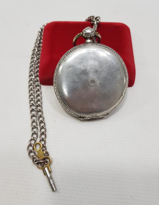 OSMANLI KADRANLI LE ROY MARKA GÜMÜŞ CEP SAATİ