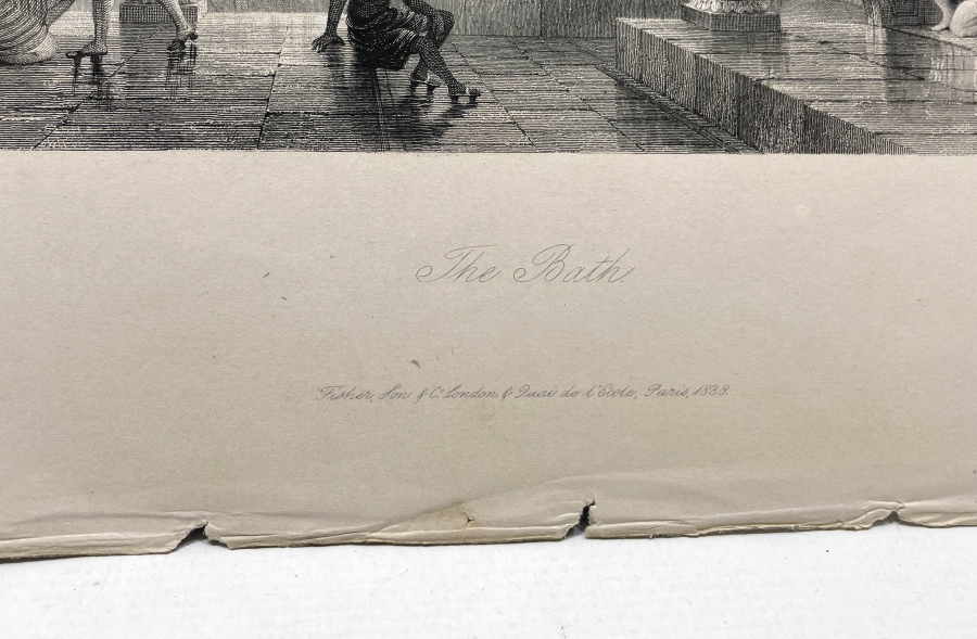 OSMANLIDA HAMAM KONULU OSMANLI DÖNEMİ GRAVÜR