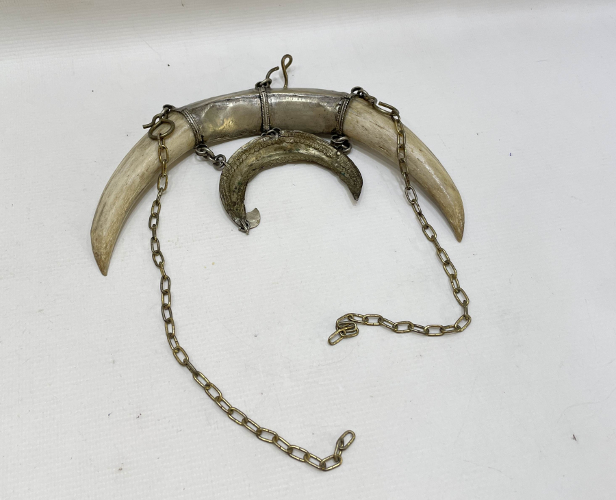 OSMANLI DÖNEMİ ÇİFT HİLALLİ MAMUL ŞAMAN İŞİ BÜYÜK BOY AT SÜSÜ