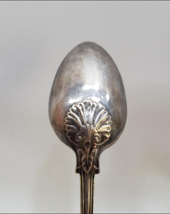 ANTİKA İNGİLİZ GÜMÜŞ SERVİS KAŞIĞI