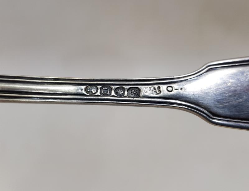 ANTİKA İNGİLİZ GÜMÜŞ SERVİS KAŞIĞI