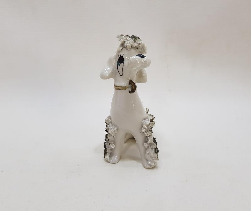 ANTİKA PORSELEN KÖPEK BİBİLOSU