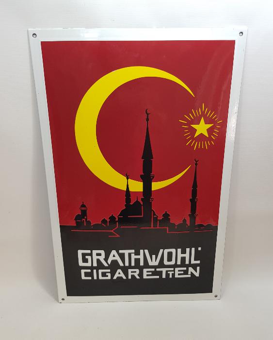thumbAY YILDIZLI EMAYE SİGARA TABELASI 