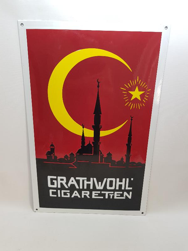 thumbAY YILDIZLI EMAYE SİGARA TABELASI 