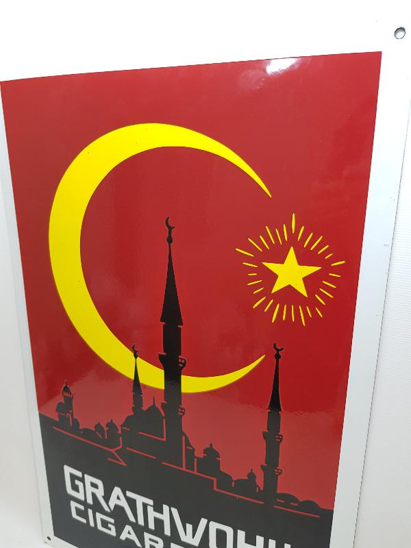thumbAY YILDIZLI EMAYE SİGARA TABELASI 