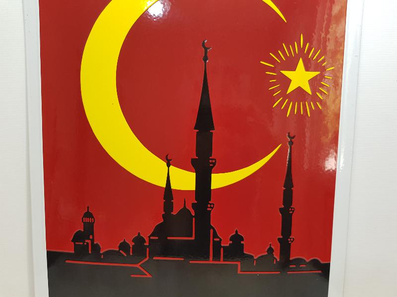 thumbAY YILDIZLI EMAYE SİGARA TABELASI 