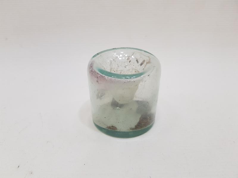 OSMANLI DÖNEMİ ÇOK NADİR ÜFLEME CAM HOKKA 