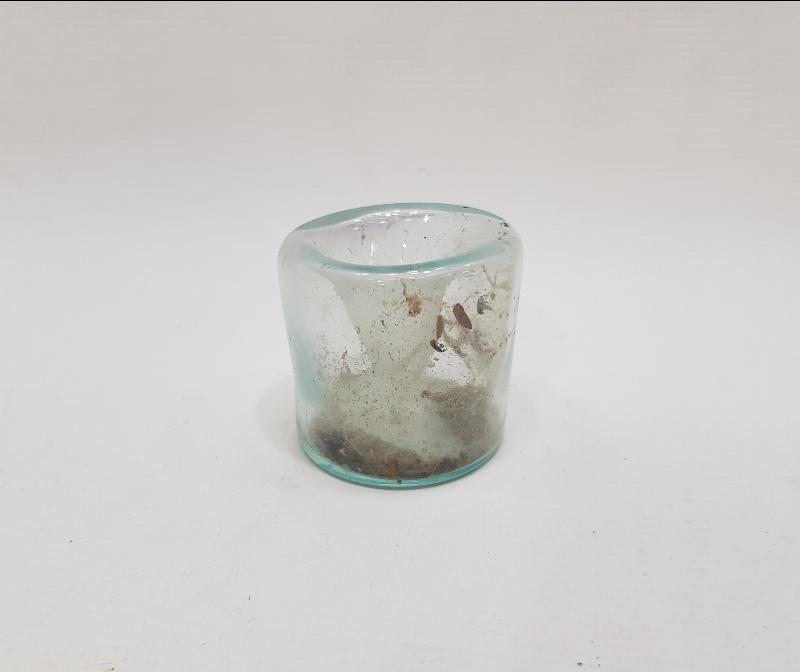 OSMANLI DÖNEMİ ÇOK NADİR ÜFLEME CAM HOKKA 