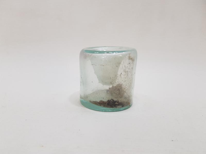 OSMANLI DÖNEMİ ÇOK NADİR ÜFLEME CAM HOKKA 