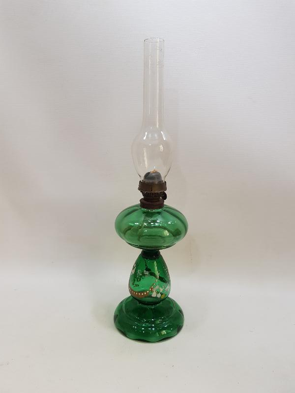 OSMANLI DÖNEMİ MİNE İŞÇİLİKLİ KOPARMA CAM LAMBA