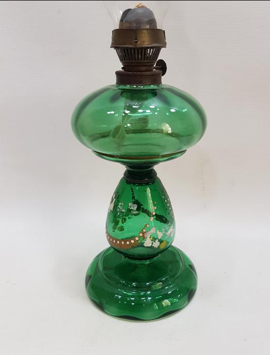 OSMANLI DÖNEMİ MİNE İŞÇİLİKLİ KOPARMA CAM LAMBA