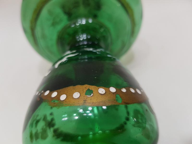 OSMANLI DÖNEMİ MİNE İŞÇİLİKLİ KOPARMA CAM LAMBA