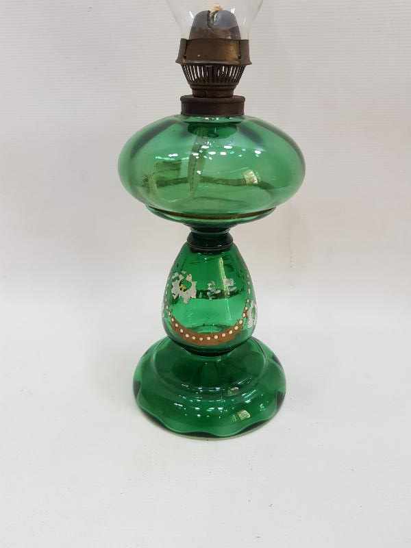 OSMANLI DÖNEMİ MİNE İŞÇİLİKLİ KOPARMA CAM LAMBA