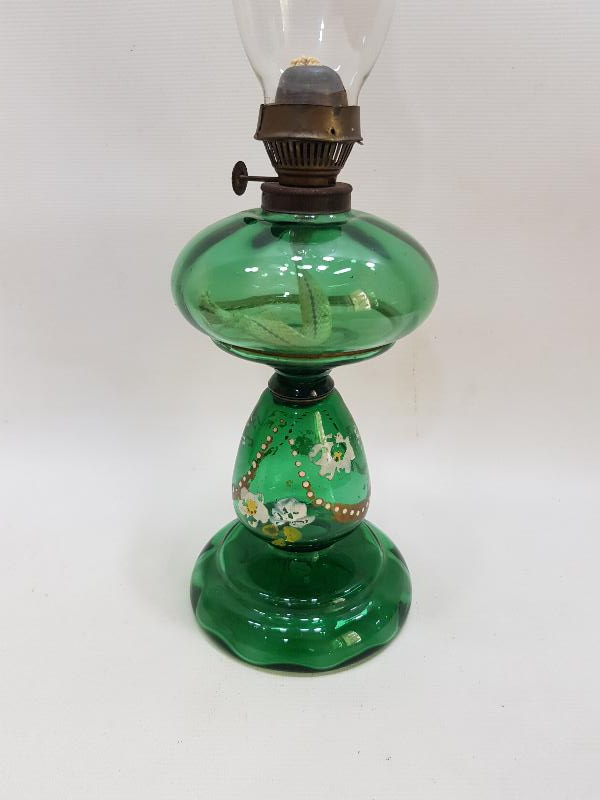 OSMANLI DÖNEMİ MİNE İŞÇİLİKLİ KOPARMA CAM LAMBA